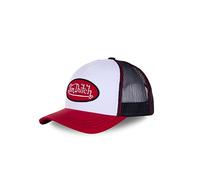 Von Dutch Casquette, Baseball Avec Filet Unisex Gorra Blanco-Rojo