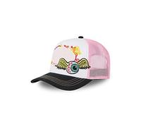 Von Dutch Casquette Trucker Unisex Gorra Blanco-Rosa 50% algodón, 50% poliéster