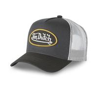 Von Dutch - Gorra ajustable para hombre y mujer, diseño de camionero original y cómodo, Gris/negro/amarillo, Talla única