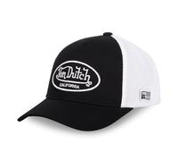 Von Dutch Gorra ajustable para hombre y mujer, Gorra Trucker LOF, Ajustable con Strapback, blanco y negro, Talla única