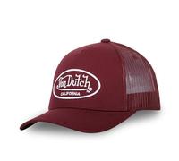Von Dutch Gorra para hombre y mujer, Gorra Trucker LOFB, Ajustable, Burdeos / Blanco, Talla única