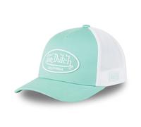 Von Dutch Gorra ajustable para hombre y mujer, Gorra Trucker LOF, Ajustable con Strapback, turquesa y blanco, Talla única