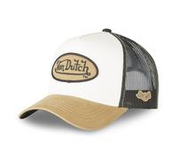 Von Dutch - Gorra ajustable para hombre y mujer, diseño de camionero original y cómodo, Blanco/Beige/Negro, Talla única