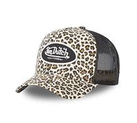 Von Dutch - Gorra con diseño de Leopardo, Color Beige y Negro Negro Talla única