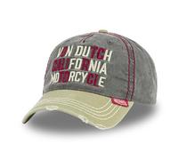 Von Dutch Gorra de béisbol para adultos, diseño de calavera retro, Gris Oscuro/Caqui, Talla única