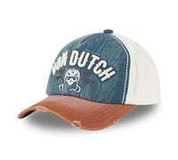 Von Dutch Gorra de béisbol para hombre y mujer, ajustable, Marrón/Azul/Beige, Talla única