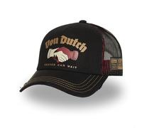 Von Dutch - Gorra de camionero para hombre y mujer Crew, gorra Trucker, ajustable y auténtica, negro talla única