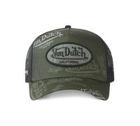Von Dutch Gorra Trucker Ajustable unisex con cierre a presión caqui Talla única