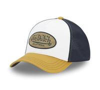 Von Dutch Gorra Hombre y Mujer Ajustable, Gorra Trucker Terry, Mostaza/Negro/Blanco/Beige, Talla única
