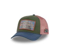 Von Dutch Gorra Hombre y Mujer, Gorra Trucker, Ajustable con el Snapback, Caqui/azul/rosa, Talla única
