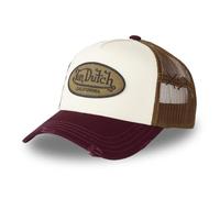 Von Dutch Gorra Hombre y Mujer, Gorra Trucker BURGUNDY, Ajustable, Burdeo/Beige/Caqui, Talla única