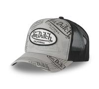 Von Dutch Gorra Hombre y Mujer, Gorra Trucker CAFE, Ajustable, gris, Talla única