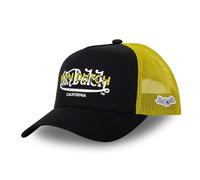 Von Dutch Gorra Hombre y Mujer Negro, Gorra Trucker Ajustable con Snapback, Negro, Amarillo, Blanco, Talla TU, Negro , Talla única