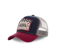 Von Dutch Gorra Niño Ajustable, Gorra Trucker Buckl, Original y Auténtica, Azul/rojo/beige, Talla única