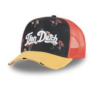 Von Dutch - Gorra para hombre y mujer, ajustable, diseño de Trucker Print, Amarillo/Naranja/Negro, Talla única
