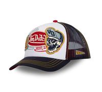 Von Dutch Gorra para hombre y mujer, Gorra Trucker Ajustable con Snapback, Azul, Blanco, Rojo, Talla TU, blanco, Talla única