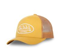Von Dutch Gorra para hombre y mujer, Gorra Trucker LOFB, Ajustable, amarillo/blanco, Talla única