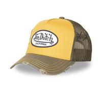 Von Dutch Gorra Trucker de Algodón y Poliéster, Diseño California con Parche Bordado, Malla Transpirable, Ajustable, para Uso Casual y Deportivo,