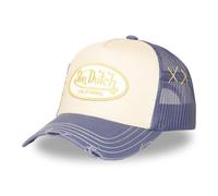 Von Dutch Gorra Trucker de Malla, Beige y Azul, Ajustable, Diseño California con Parche Bordado, para Uso Casual y Deportivo, Estilo Vintage Urbano, Used 13
