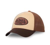 Von Dutch Gorra para hombre y mujer, Gorra Trucker TERRY, Ajustable, beige, Talla única