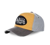 Von Dutch Casquette Homme Baseball Unisex Gorra Gris/Amarillo 100% algodón