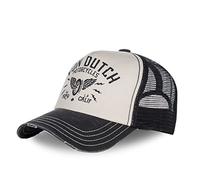 Von Dutch Gorras de Hombre y Mujer, Trucker Crew, Beige B | Unisex, Adulto 55,5-60cm, 100% Algodón, Cierre Snapback, Malla rígida, Visera curva, Vintage