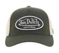 Von Dutch Gorra ajustable para hombre y mujer, Gorra Trucker LOF, Ajustable con Strapback, De Color Caqui / Blanco, Talla única