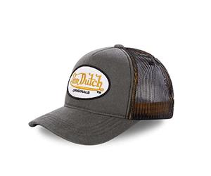 Von Dutch Gorras de Hombre y Mujer, Trucker Origin, Gris B | Unisex, Adulto 55,5-60cm, Cierre Snapback, Malla rígida, Visera curva, Vintage