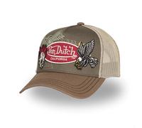 Von Dutch Gorras de Hombre y Mujer, Trucker Patches, Caqui 12 | Unisex, Adulto 55,5-60cm, Cierre Snapback, Malla rígida, Visera curva, Vintage