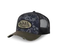 Von Dutch - Gorra para hombre y mujer, ajustable, diseño de Trucker Print, Caqui/Negro, Talla única