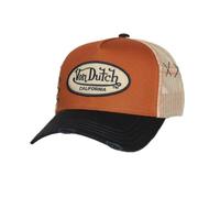 Von Dutch Gorras de Hombre y Mujer, Trucker Used, Marrón 07 | Unisex, Adulto 55,5-60cm, Efecto Desgastado, Cierre Snapback, Malla rígida, Visera curva, Vintage