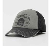 Von Dutch Originals Distressed Trucker Cap Ride On The Storm gris ONE SIZE