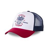 Von Dutch Real Kustom Trucker Motors Gorra Azul y Rojo - Hombre, blanco