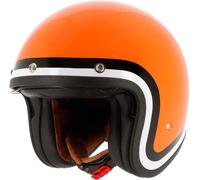 Von Dutch X Helstons Long Way Casco a reacción, negro-blanco-naranja, tamaño L para Hombres