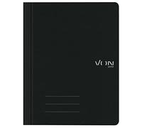 VON Leitz 30160095 - Carpeta archivadora A4, cartón 100% reciclado, capacidad para 250 hojas, con mecanismo de grapado, carpeta ligera de tapa blanda con impresión VON moderna, 10 unidades, color