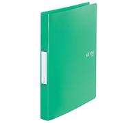 VON Leitz 42470055 - Archivador de anillas (A4, 2 anillas, polipropileno, ancho de lomo de 30 mm, para 190 hojas, mecanismo de anillas, para escuela, estudio y hogar, 5 unidades), color verde