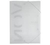 VON Leitz 30070001 - Carpeta A4 con goma elástica, plástico polipropileno, capacidad para 150 hojas, 3 solapas, carpeta con banda elástica, con estampado Modern Von, carpeta ligera para escuela y