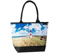VON LILIENFELD Bolso Faro Isla Mar Señoras Shopper Dimensiones L42 x H30 x D15 cm Bolsa de Playa Asa Oficina