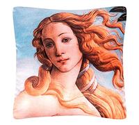 VON LILIENFELD Cojín decorativo con diseño de Botticelli Nacimiento de Venus, 40 x 40 cm, cojín decorativo para el hogar, salón, funda de cojín con relleno impreso por ambos lados