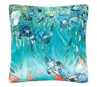 VON LILIENFELD Cojín Decorativo con Motivos artísticos Vincent Van Gogh Lirios 40 x 40 cm Cojín para sofá Casa Deco Funda de cojín para salón con Relleno Impreso por ambas Caras