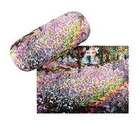 VON LILIENFELD Estuche Gafas Claude Monet: El jardín Flor Funda Ligeramente Estable Colorido Regalo Mujer Hombre