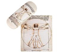 VON LILIENFELD Estuche Gafas El Hombre de Vitruvio de Leonardo da Vinci Funda Ligeramente Estable Colorido Paño de limpieza