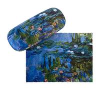VON LILIENFELD Estuche Gafas Flor Claude Monet: Nenúfar Funda Ligeramente Estable Colorido Regalo Mujer Hombre