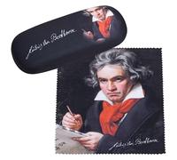 VON LILIENFELD Funda para gafas, diseño de funda de microfibra, funda rígida estable con revestimiento de tela, Ludwig Van Beethoven, Talla única