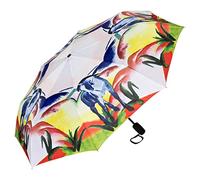 VON LILIENFELD Paraguas Bolsillo Plegable Ligero Estable Apertura Automático Compacto Arte Franz Marc: Caballo azul