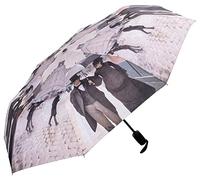 VON LILIENFELD Paraguas Bolsillo Plegable Ligero Estable Apertura Automático Compacto Arte Gustave Caillebotte: París bajo la lluvia