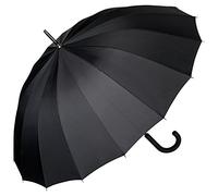 VON LILIENFELD Paraguas de Iluvia Largo Clásico Automático Grande Estable Devon negro