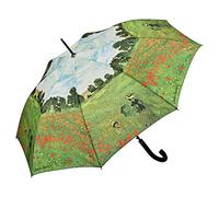 VON LILIENFELD Paraguas Largo Clásico Automático Grande Estable Arte Floral Claude Monet: Campo de Amapola