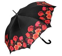 VON LILIENFELD Paraguas Ramo de rosas Flor Largo Clásico Automático Grande Ramo de rosas