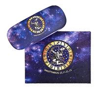 VON LILIENFELD Sagitario Signo del Zodiaco Horóscopo Estuche Gafas Funda Ligeramente Estable Colorido Regalo Mujer Hombre Motivo Sagittarius